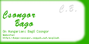 csongor bago business card